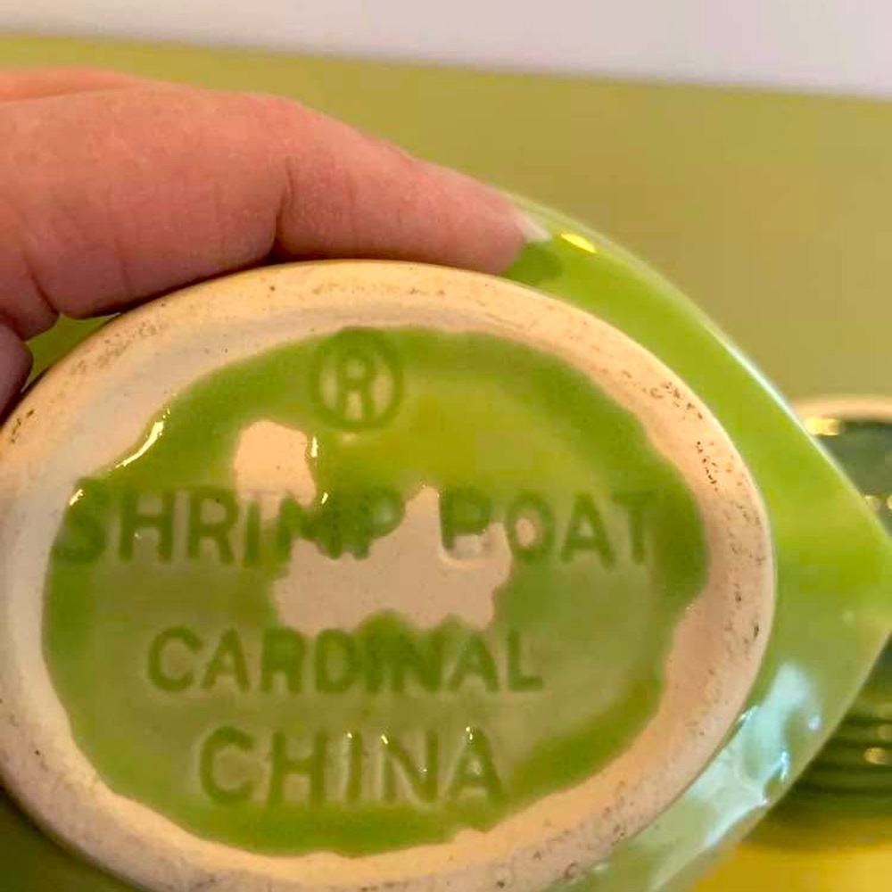 Vintage 1950’s Cardinal China Shrimp Cocktail Boats Set Of 4 - Picture 6 of 8